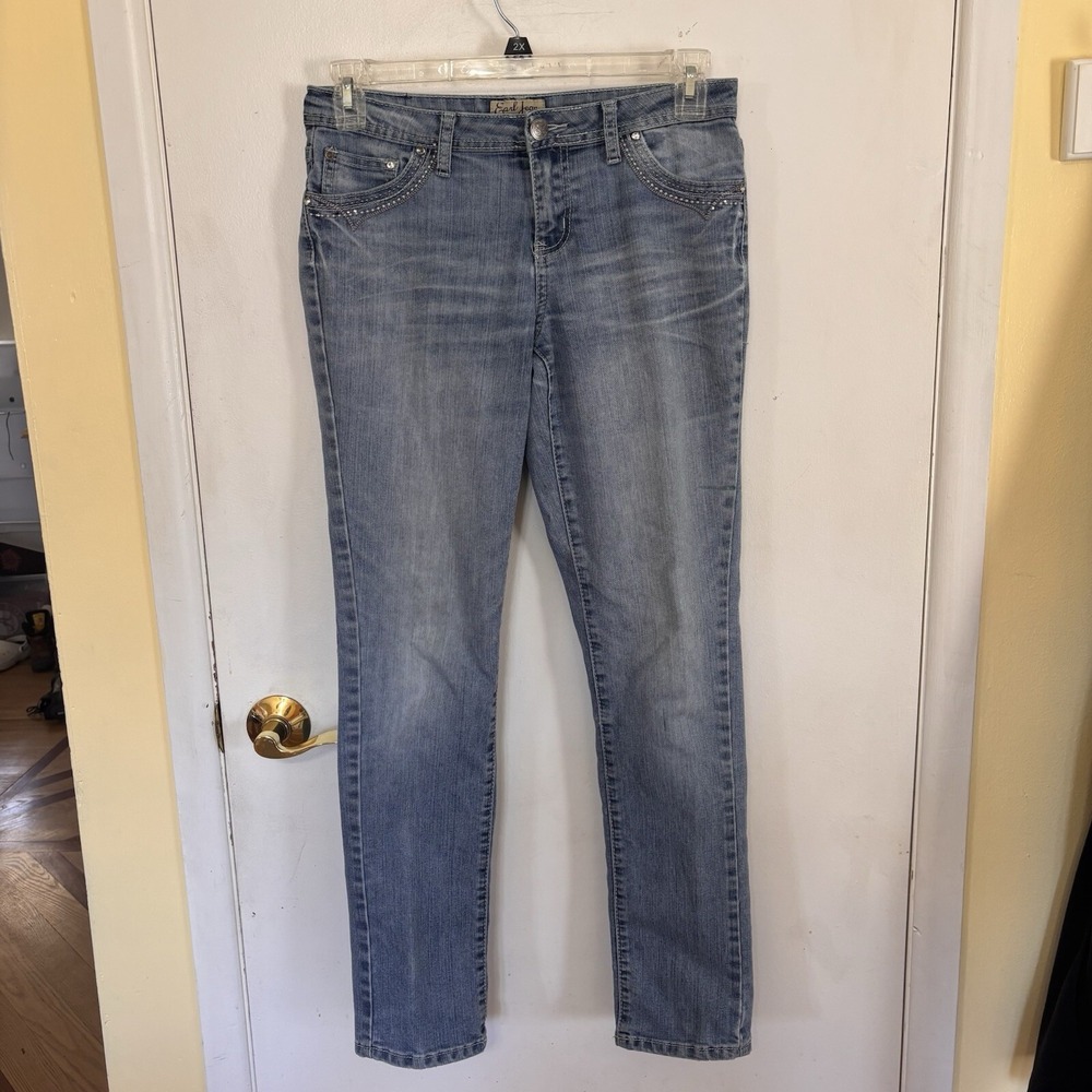 EARL JEANS Women's RN#89302 STRAIGHT‎ LEG Stretch Medium Wash - Size 6 - Picture 3 of 14